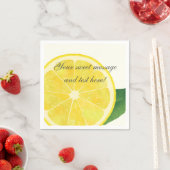 Fresh Lemon Paper Napkin Serviette (Beispiel)
