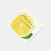 Fresh Lemon Paper Napkin Serviette (Ecke)