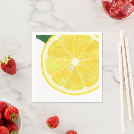 Fresh Lemon Paper Napkin Serviette (Beispiel)