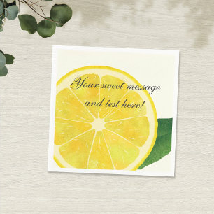 Fresh Lemon Paper Napkin Serviette
