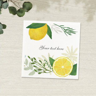 Fresh Lemon Paper Napkin Serviette