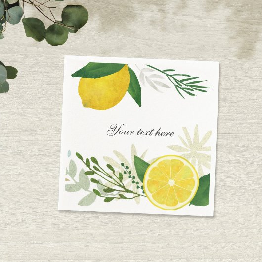 Fresh Lemon Paper Napkin Serviette