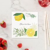 Fresh Lemon Paper Napkin Serviette (Beispiel)