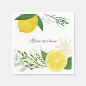 Fresh Lemon Paper Napkin Serviette (Vorderseite)