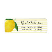 Fresh Lemon return address Label (Vorne)