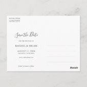 Fresh Lemon Save the Date Einladung Postkarte (Rückseite)