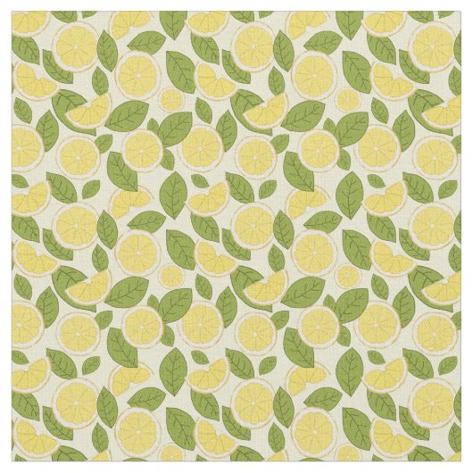 Fresh Lemon Stoff (Nahaufnahme)