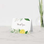 Fresh lemon thank you card dankeskarte (Vorderseite)
