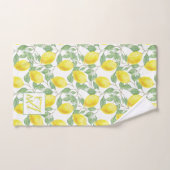 Fresh Lemon Tree Mit Monogramm Deco Gifts New Lemo Badhandtuch Set (Handtuch)