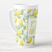 Fresh Lemon Tree Mit Monogramm Deco Gifts New Lemo Milchtasse (Linke Ecke)