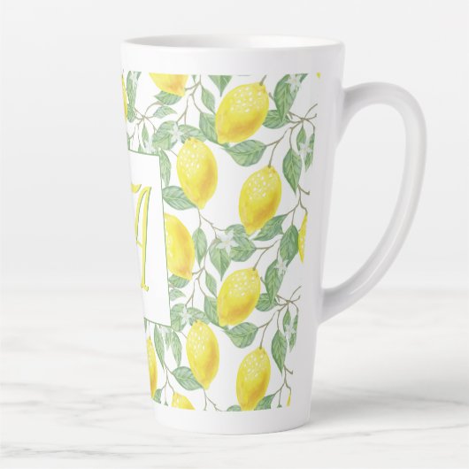 Fresh Lemon Tree Mit Monogramm Deco Gifts New Lemo Milchtasse (Rechts)