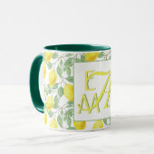 Fresh Lemon Tree Mit Monogramm Deco Gifts New Lemo Tasse (Vorderseite Links)