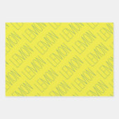Fresh Lemon Wrapping Paper Set Geschenkpapier Set (Vorderseite 2)