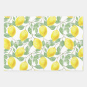 Fresh Lemon Wrapping Paper Set Geschenkpapier Set (Vorderseite)