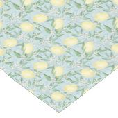 Fresh lemon yellow citrus kurzer tischläufer (Ecke)