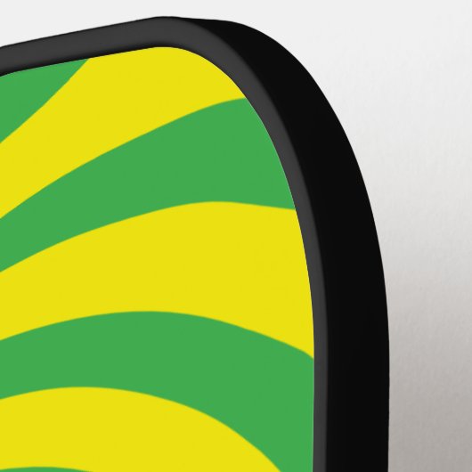 Fresh Lemonade Optical Illusion Vortex Monogram Pickleball Schläger (Linke Seite)