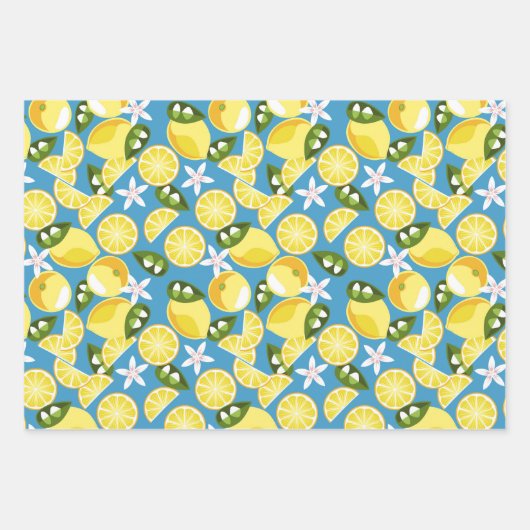 Fresh Lemons Geschenkpapier Set (Vorderseite 3)