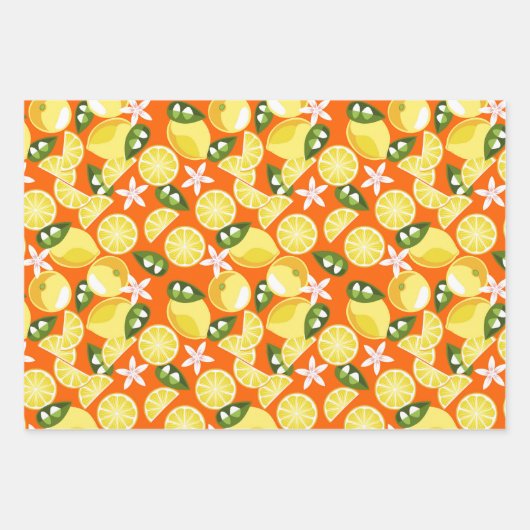 Fresh Lemons Geschenkpapier Set (Vorderseite 2)