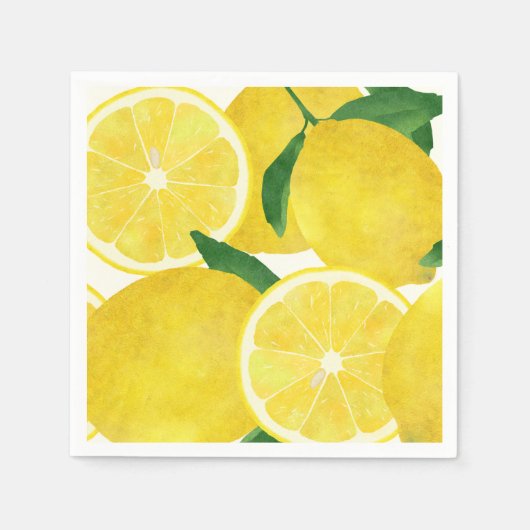 Fresh Lemons Paper Napkin Serviette (Vorderseite)