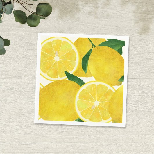 Fresh Lemons Paper Napkin Serviette