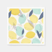 Fresh Lemons Pattern Serviette (Vorderseite)