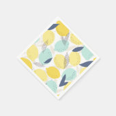 Fresh Lemons Pattern Serviette (Ecke)