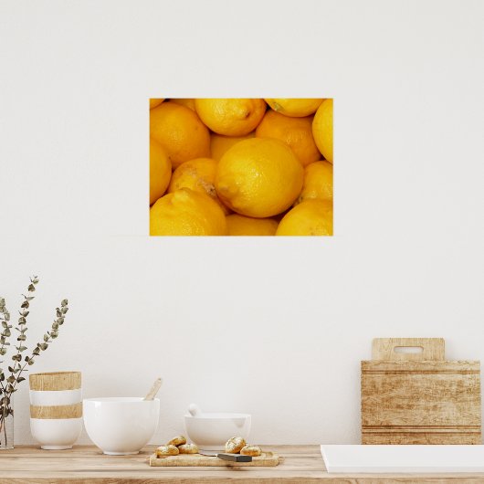 Fresh Lemons Poster (Küche)