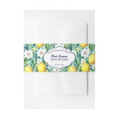 Fresh Lemons Soap Bauchband Einladungsbanderole (Vorderseite Beispiel)
