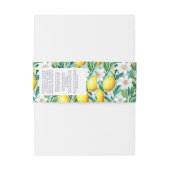 Fresh Lemons Soap Bauchband Einladungsbanderole (Rückseitenbeispiel)