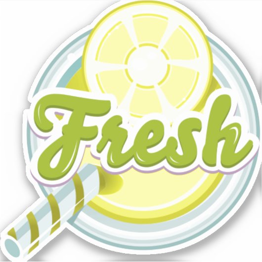 Fresh Lemons Sticker (Vorderseite)