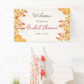 Fresh Lemony Liebe Citrus Foliage Hochzeit Banner (Insitu)