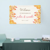 Fresh Lemony Liebe Citrus Foliage Hochzeit Banner (Messeveranstaltung)