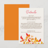 Fresh Lemony Liebe Citrus Foliage Hochzeit Begleitkarte (Vorne/Hinten)