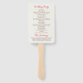 Fresh Lemony Liebe Citrus Foliage Hochzeit Fächer (Rückseite)