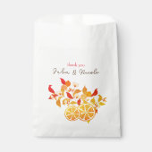 Fresh Lemony Liebe Citrus Foliage Hochzeit Geschenktütchen (Vorderseite)