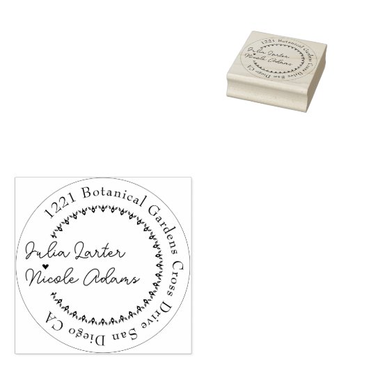 Fresh Lemony Liebe Citrus Foliage Hochzeit Gummistempel (Stempel)
