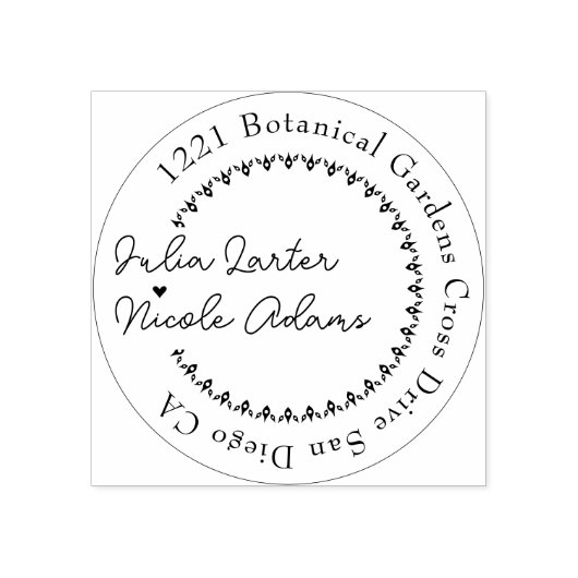 Fresh Lemony Liebe Citrus Foliage Hochzeit Gummistempel (Prägung)