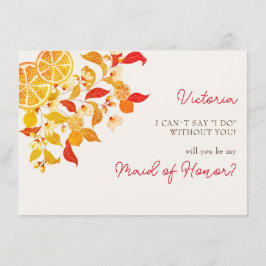 Fresh Lemony Liebe Citrus Foliage Hochzeit Menükarte