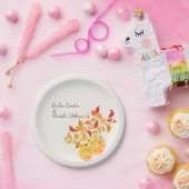 Fresh Lemony Liebe Citrus Foliage Hochzeit Pappteller (Party)