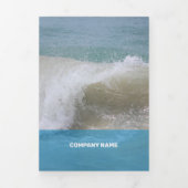 Fresh Light Blue Moderne Transparenz Dreifach Gefaltete Karte (Cover)