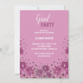 Fresh Lilac Lila Wildblumen Einladung (Vorderseite)