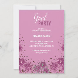 Fresh Lilac Lila Wildblumen Einladung