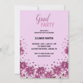 Fresh Lilac Lila Wildblumen Einladung (Vorderseite)