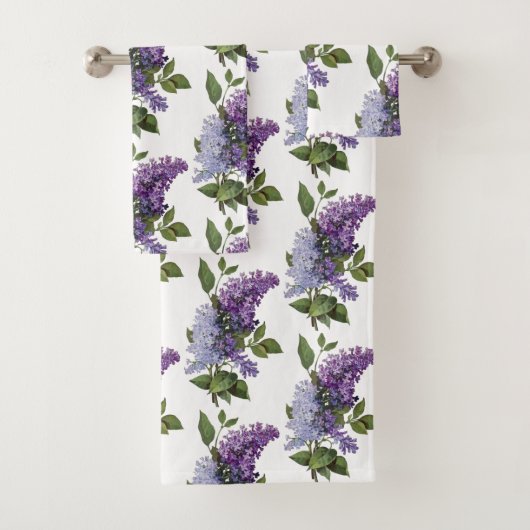 Fresh Lilacs - Französische Wohngestaltung Badhandtuch Set (Insitu)