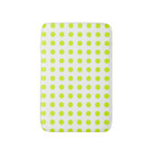 Fresh Lime green Polka dots Simple Pattern Badematte (Vorderseite Vertikal)