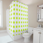Fresh Lime green Polka dots Simple Pattern Duschvorhang (Beispiel)