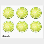 Fresh Limon Slice S01 Runder Aufkleber (Blatt)