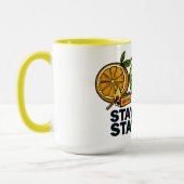 Fresh & Loud Pop‑Art Fruit Combo Tasse (Links)