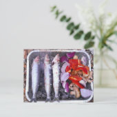 Fresh Mackerel Postcard Postkarte (Stehend Vorderseite)