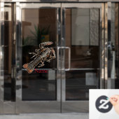 Fresh Maine Hummer Thunder_Cove Fensteraufkleber (Büro Tür)